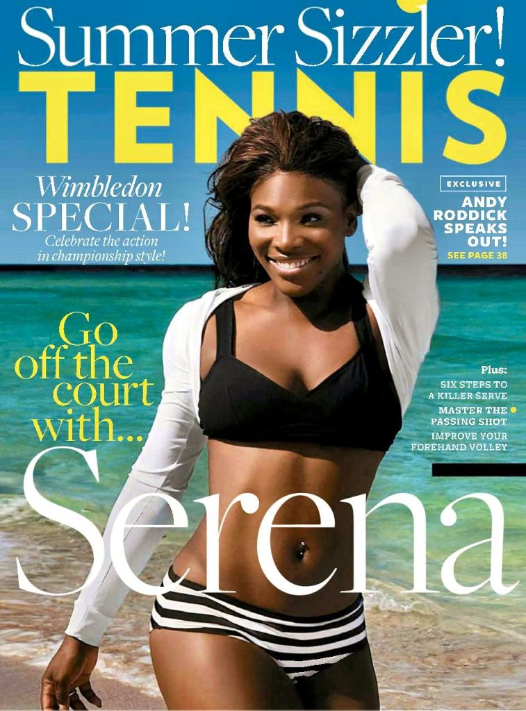 Serena Williams - in a Bikin for Tennis Magazine-03