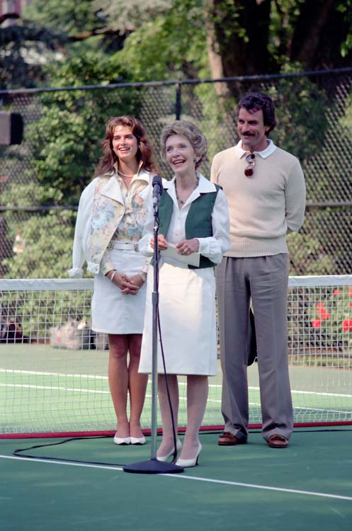 Nancy Reagan tennis