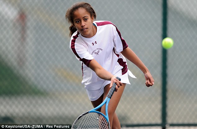 Malia Obama tennis