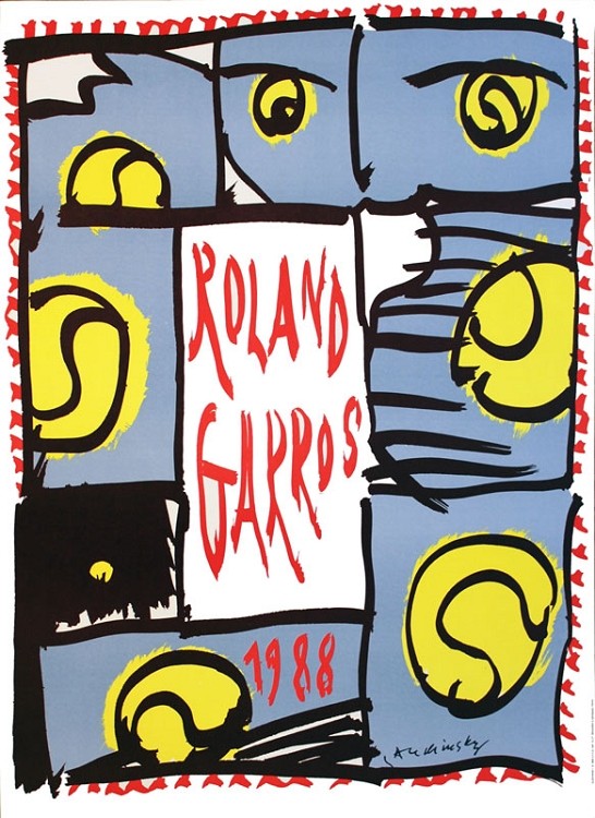 1988 French Open Poster Art
