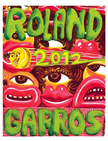 2012 French Open Poster Art