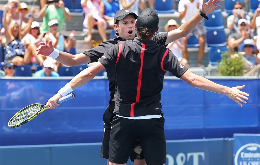 Bryan Brothers after winning their first Atlanta Open title. Photo by Curtis Compton